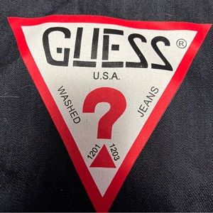 Guess Triangle Logo Jean Bag